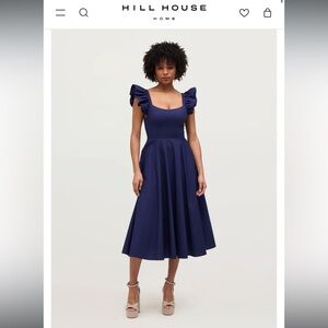 Hill House Daphne Dress in Navy - Size L - NWT